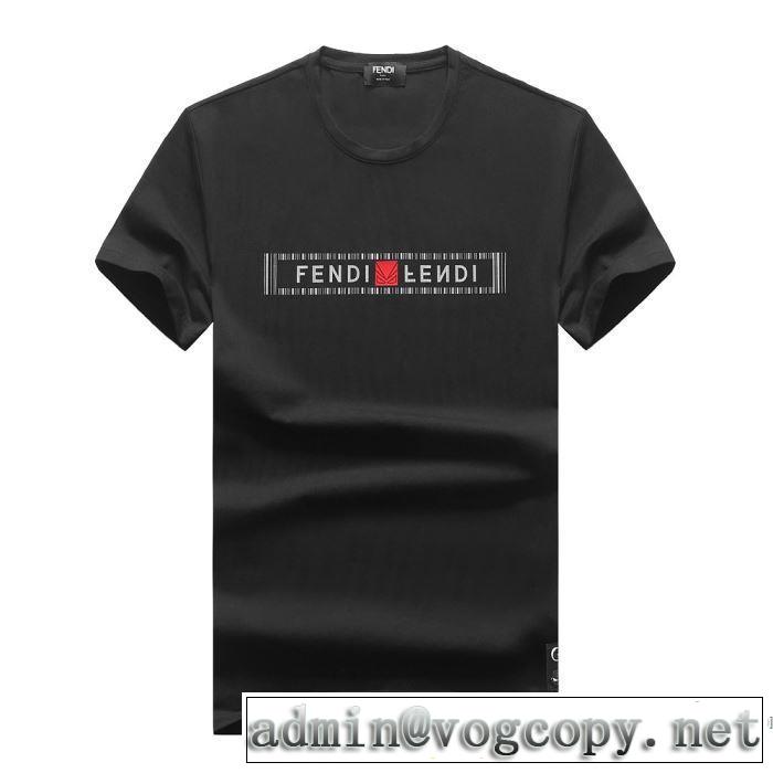 半袖Tシャツ 3色可選 確定となる上品 フェンディ最もオススメ  FENDI  人気が継続中