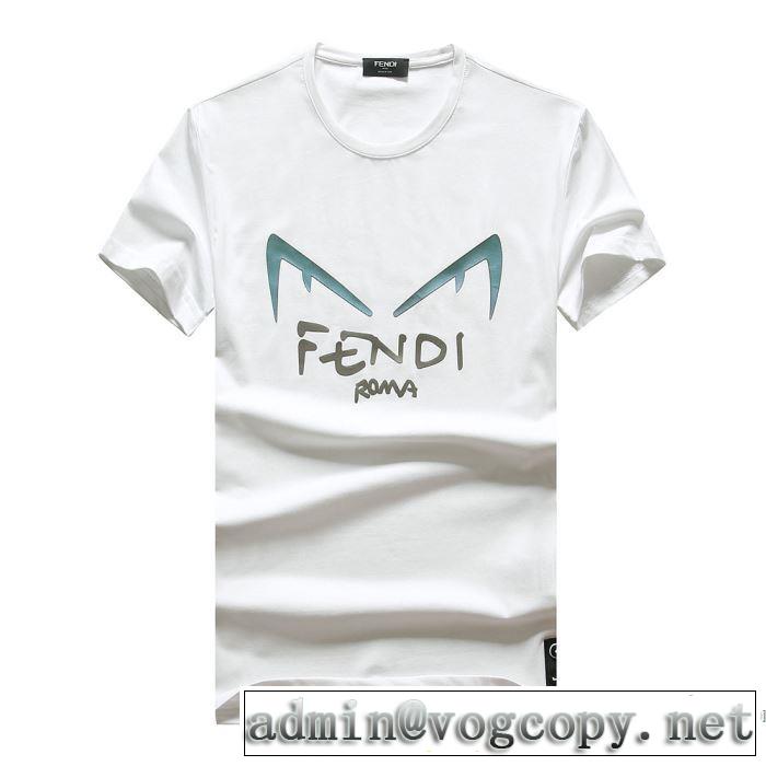 多色可選 日本未入荷カラー 半袖Tシャツ 海外でも大人気 フェンディ FENDI 上品に着こなせ