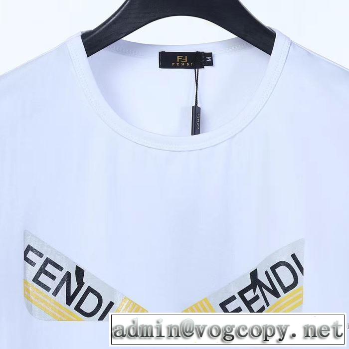 通勤通学どちらでも使え フェンディ3色可選  FENDI 限定アイテムが登場 半袖Tシャツ