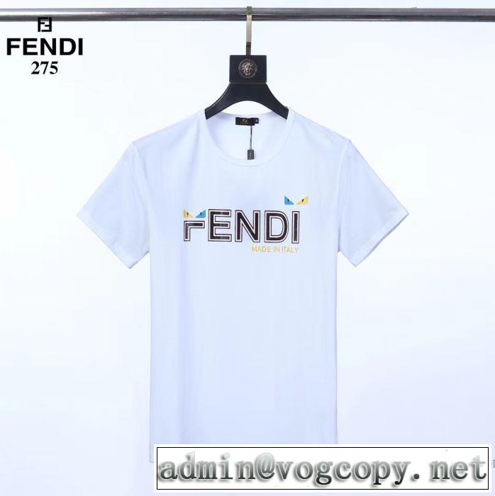 3色可選 半袖Tシャツ 人気ランキング最高 フェンディ 有名ブランドです FENDI 争奪戦必至