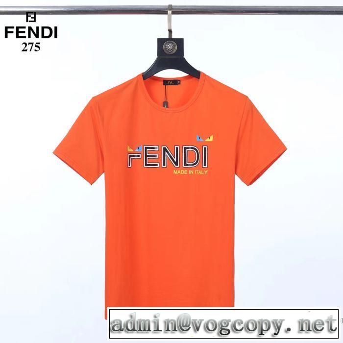 3色可選 半袖Tシャツ 人気ランキング最高 フェンディ 有名ブランドです FENDI 争奪戦必至