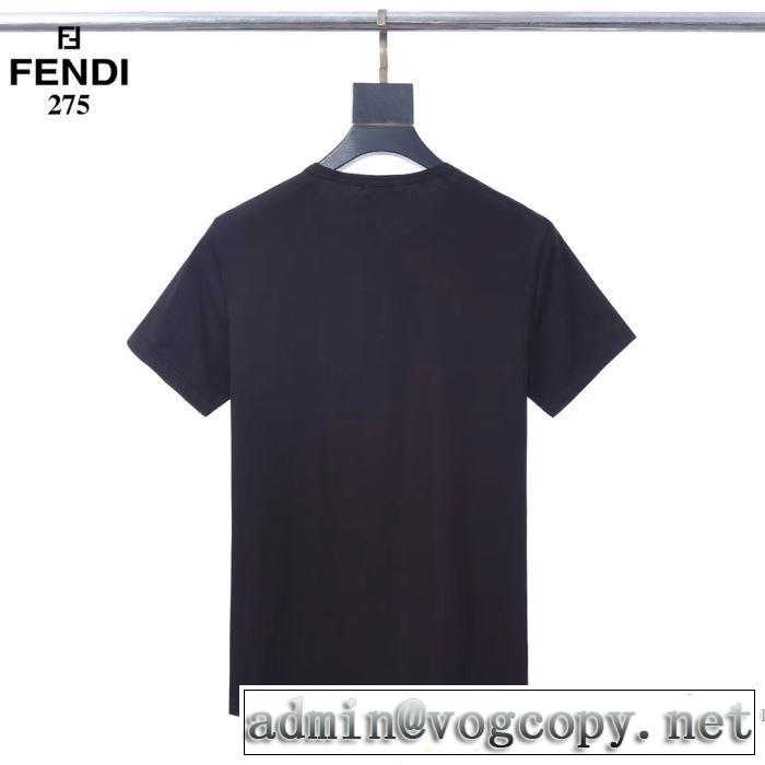 3色可選 半袖Tシャツ 人気ランキング最高 フェンディ 有名ブランドです FENDI 争奪戦必至