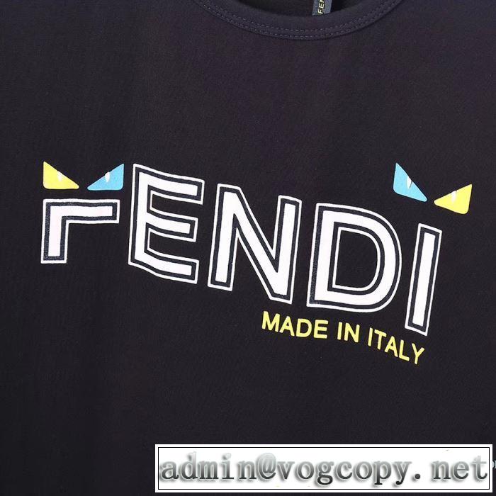 3色可選 半袖Tシャツ 人気ランキング最高 フェンディ 有名ブランドです FENDI 争奪戦必至