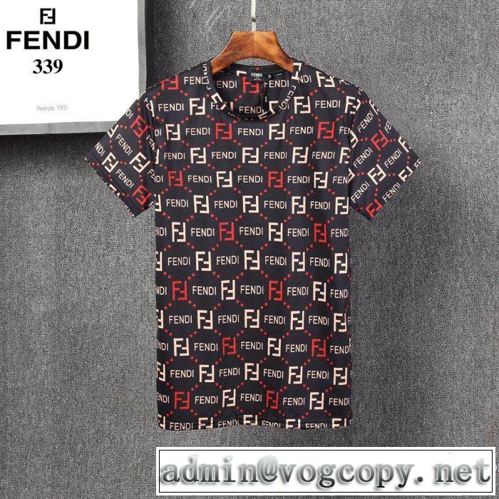 2020年春夏コレクション 3色可選 半袖Tシャツ 注目されている フェンディ FENDI 注目度が上昇中