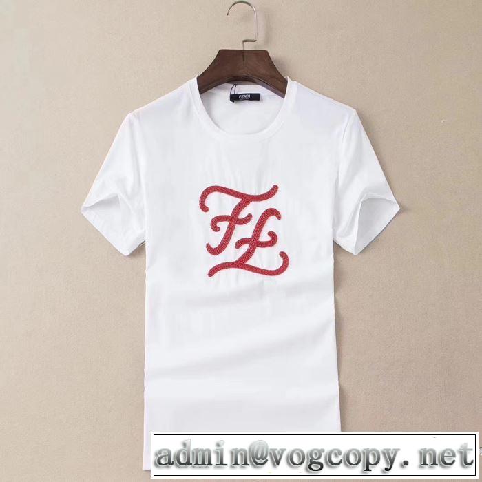 コーデの完成度を高める 半袖Tシャツ 3色可選 お手頃プライス フェンディ FENDI さらに魅力的