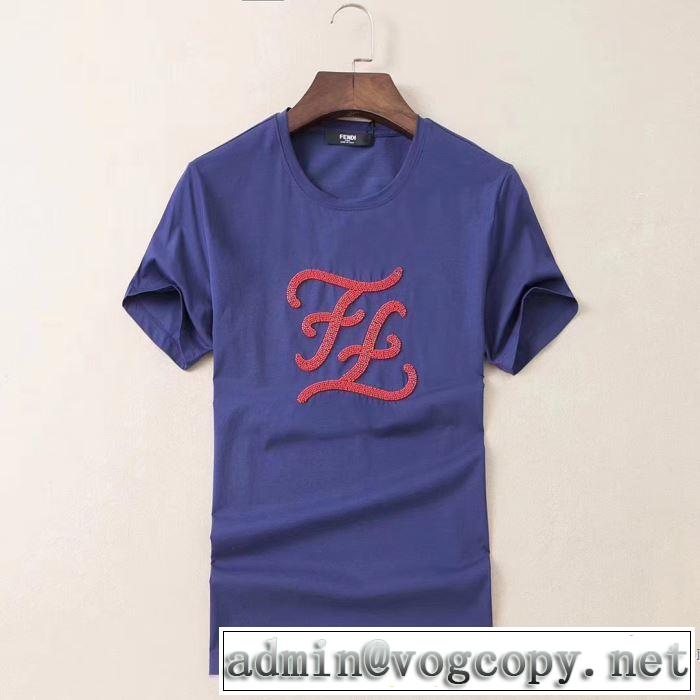 コーデの完成度を高める 半袖Tシャツ 3色可選 お手頃プライス フェンディ FENDI さらに魅力的