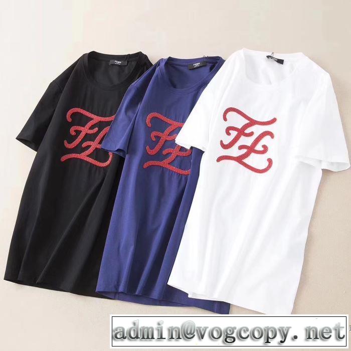 コーデの完成度を高める 半袖Tシャツ 3色可選 お手頃プライス フェンディ FENDI さらに魅力的