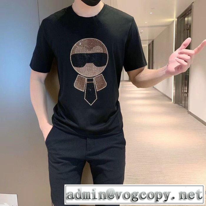 半袖Tシャツ 2色可選 ストリート界隈でも人気 フェンディストリート系に大人気 FENDI 最新の入荷商品