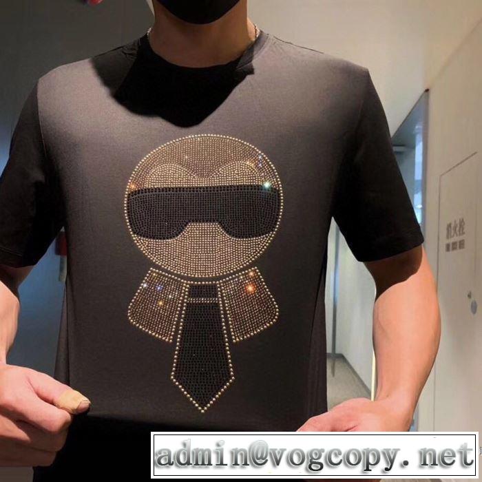 半袖Tシャツ 2色可選 ストリート界隈でも人気 フェンディストリート系に大人気 FENDI 最新の入荷商品