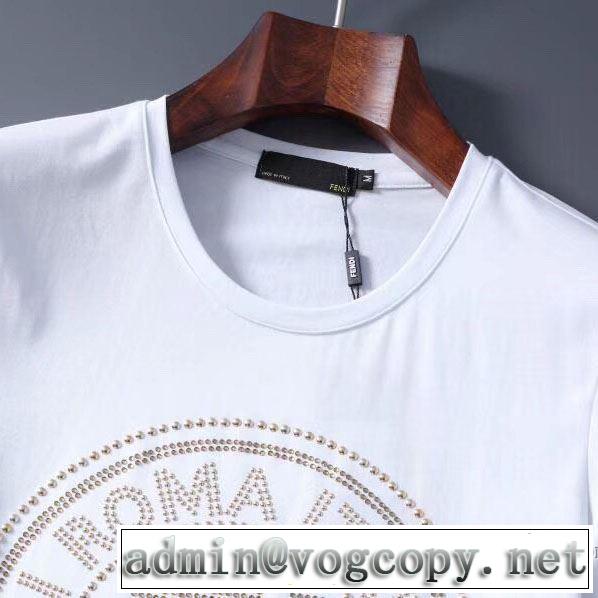 2色可選 トレンド最先端のアイテム フェンディ FENDI 半袖Tシャツ どのアイテムも手頃な価格で