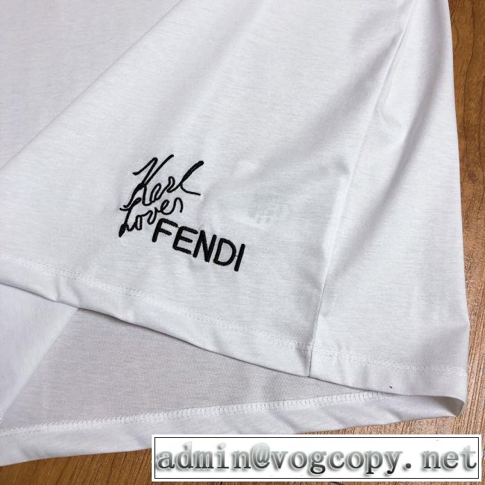 2020春新作 半袖Tシャツ 2色可選 ファッショニスタを中心に新品が非常に人気 フェンディ FENDI