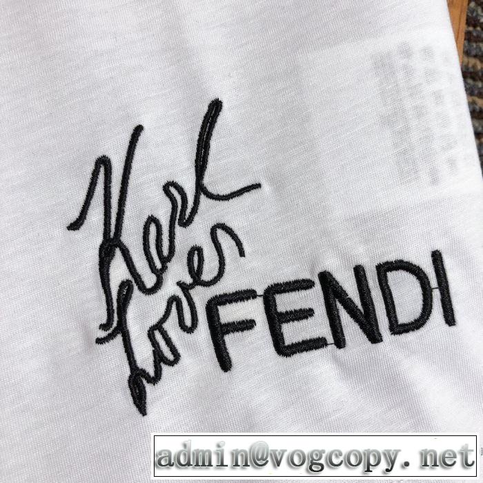 2020春新作 半袖Tシャツ 2色可選 ファッショニスタを中心に新品が非常に人気 フェンディ FENDI