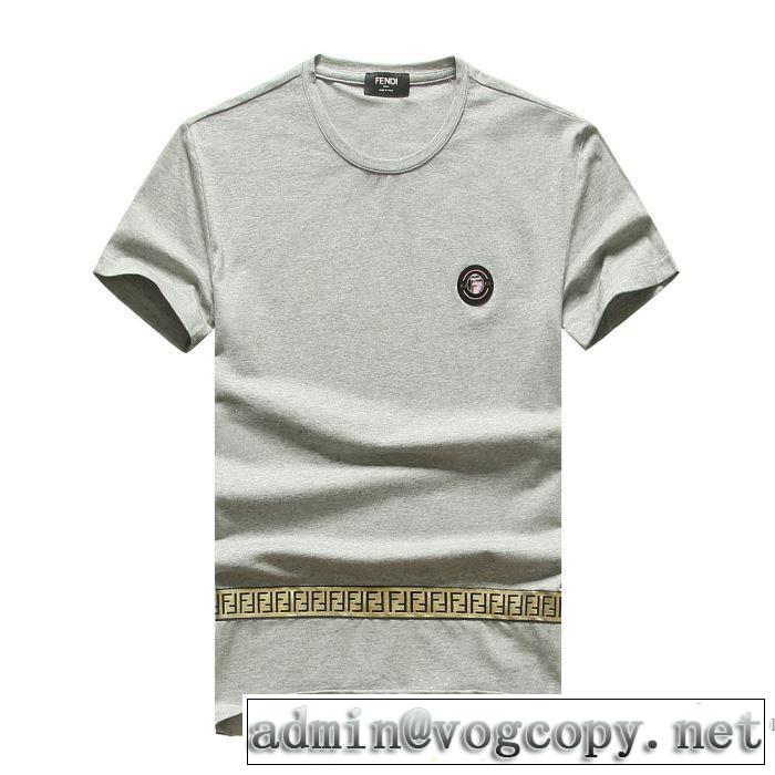 ファッションに取り入れよう 3色可選 フェンディ FENDI 人気ランキング最高 半袖Tシャツ争奪戦必至