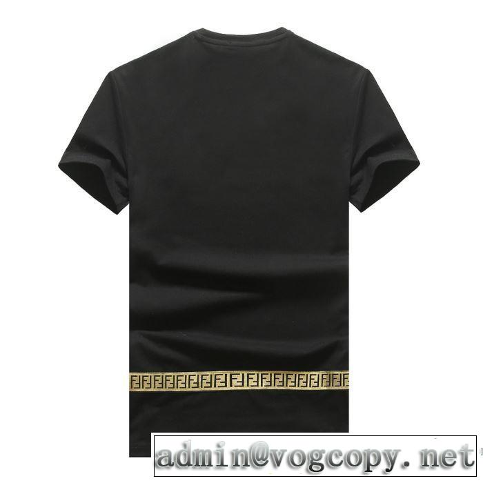 ファッションに取り入れよう 3色可選 フェンディ FENDI 人気ランキング最高 半袖Tシャツ争奪戦必至