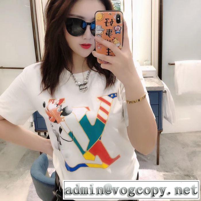 非常にシンプルなデザインな 2色可選 ルイ ヴィトン LOUIS VUITTON 幅広いアイテムを展開 半袖Tシャツ