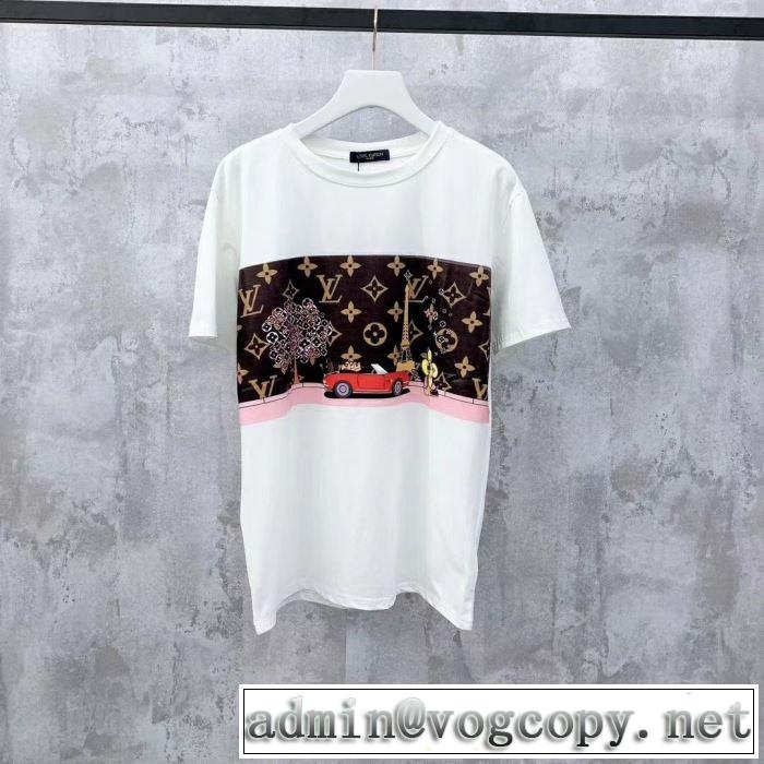 普段のファッション ルイ ヴィトン LOUIS VUITTON 大人気のブランドの新作 半袖Tシャツ