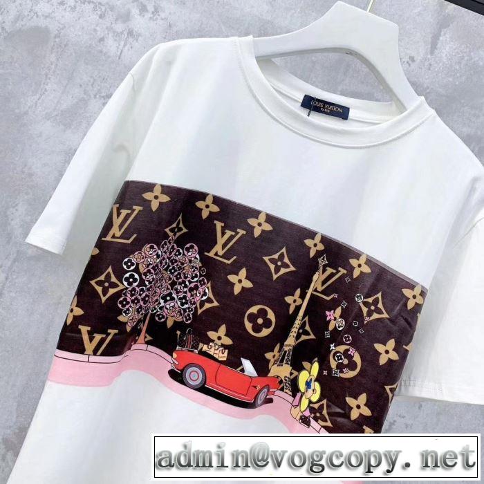 普段のファッション ルイ ヴィトン LOUIS VUITTON 大人気のブランドの新作 半袖Tシャツ