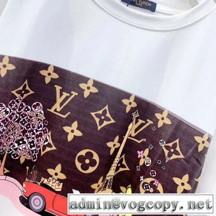 普段のファッション ルイ ヴィトン LOUIS VUITTON 大人気のブランドの新作 半袖Tシャツ