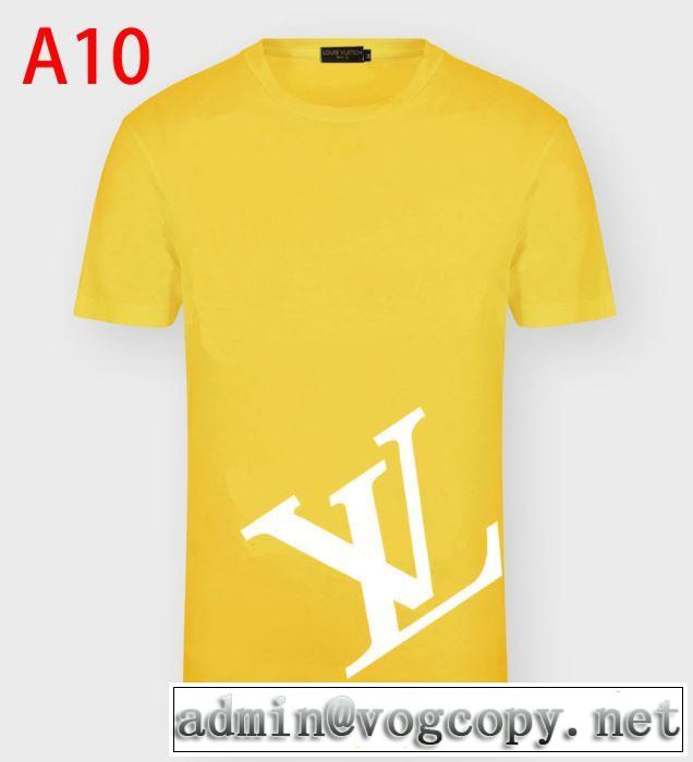 普段使いにも最適なアイテム 多色可選 半袖Tシャツ ストリート感あふれ ルイ ヴィトン LOUIS VUITTON