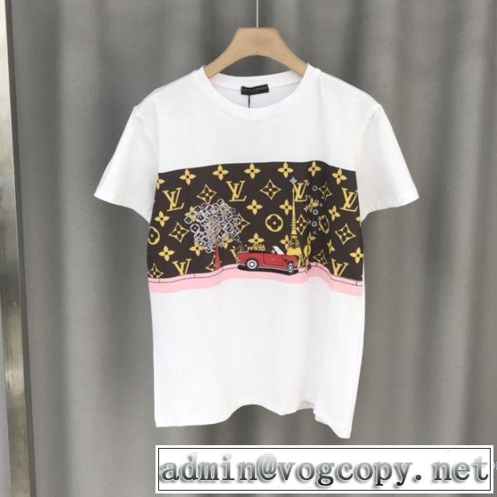 2020春新作 半袖Tシャツ ファッショニスタを中心に新品が非常に人気 ルイ ヴィトン LOUIS VUITTON