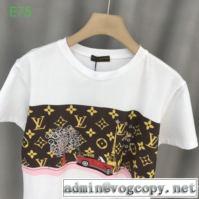2020春新作 半袖Tシャツ ファッショニスタを中心に新品が非常に人気 ルイ ヴィトン LOUIS VUITTON