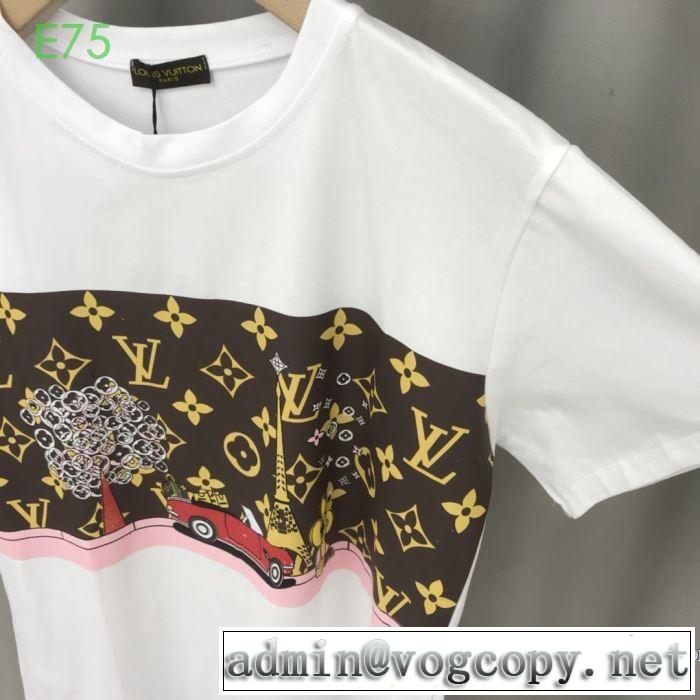 2020春新作 半袖Tシャツ ファッショニスタを中心に新品が非常に人気 ルイ ヴィトン LOUIS VUITTON