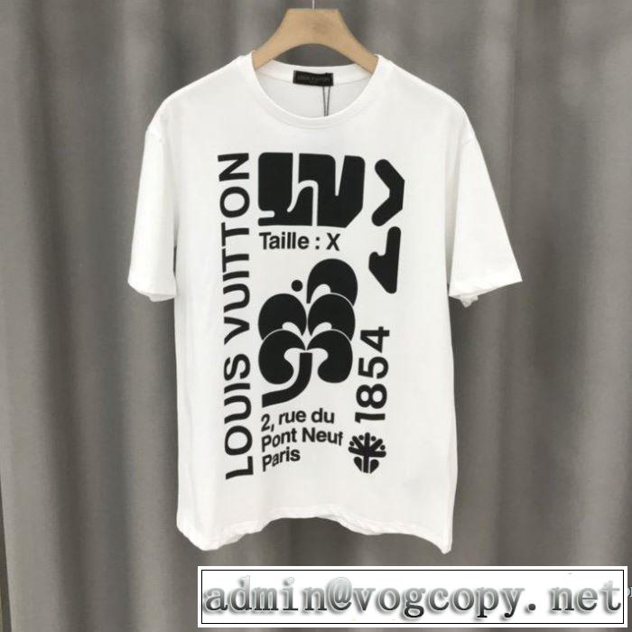 2色可選 限定アイテム特集 半袖Tシャツ ファッションに合わせ ルイ ヴィトン やはり人気ブランド LOUIS VUITTON