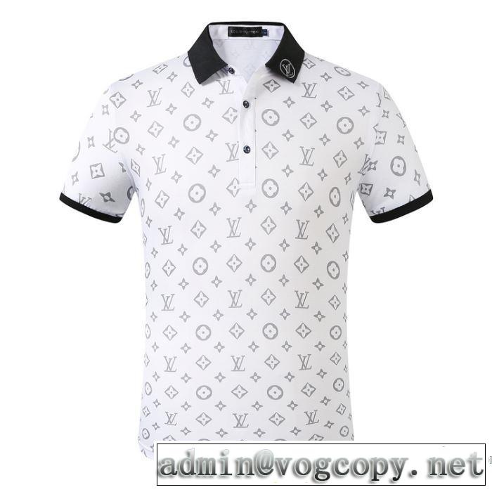 2色可選 差をつけたい人にもおすすめ 半袖Tシャツ 飽きもこないデザイン ルイ ヴィトン LOUIS VUITTON