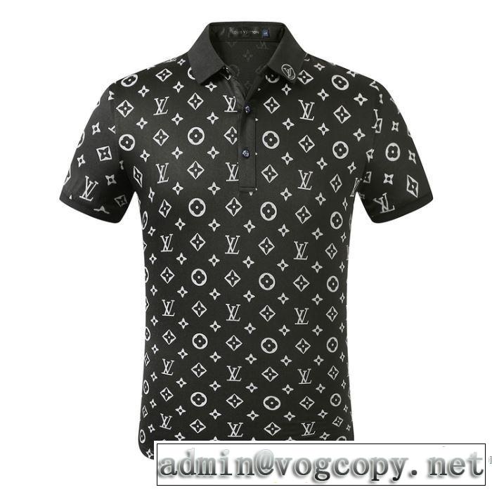 2色可選 差をつけたい人にもおすすめ 半袖Tシャツ 飽きもこないデザイン ルイ ヴィトン LOUIS VUITTON