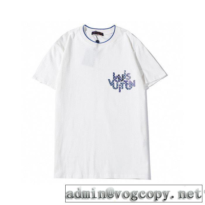 差をつけたい人にもおすすめ 2色可選 ルイ ヴィトン LOUIS VUITTON 春夏コレクション新品 半袖Tシャツ