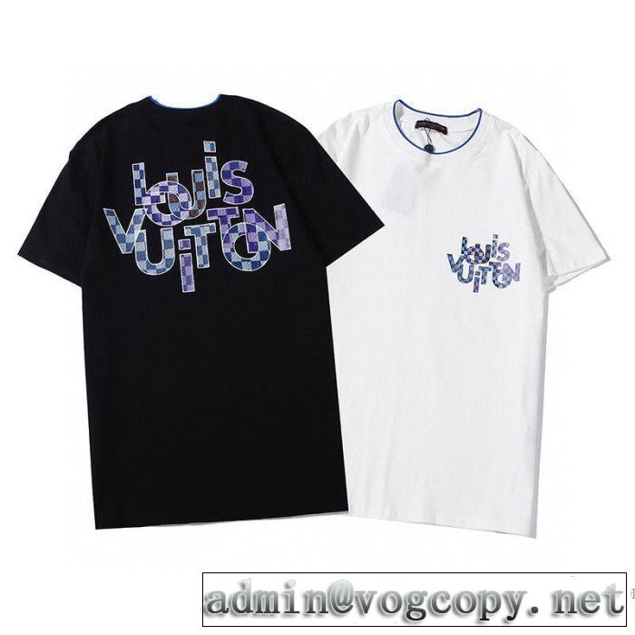 差をつけたい人にもおすすめ 2色可選 ルイ ヴィトン LOUIS VUITTON 春夏コレクション新品 半袖Tシャツ