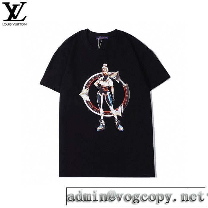 海外でも人気なブランド 2色可選 半袖Tシャツ 幅広いアイテムを展開 ルイ ヴィトン LOUIS VUITTON