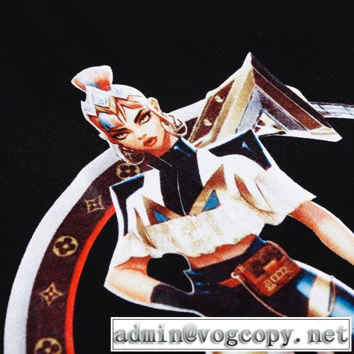海外でも人気なブランド 2色可選 半袖Tシャツ 幅広いアイテムを展開 ルイ ヴィトン LOUIS VUITTON