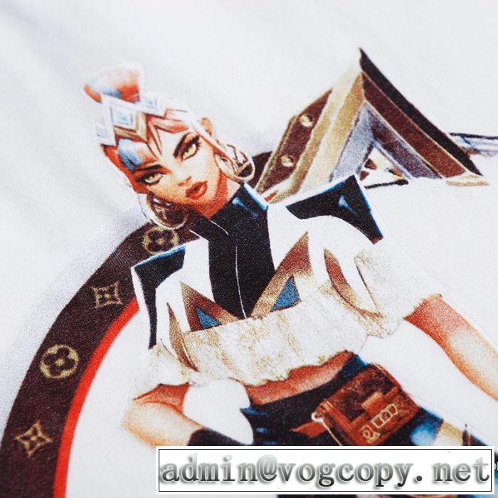 海外でも人気なブランド 2色可選 半袖Tシャツ 幅広いアイテムを展開 ルイ ヴィトン LOUIS VUITTON