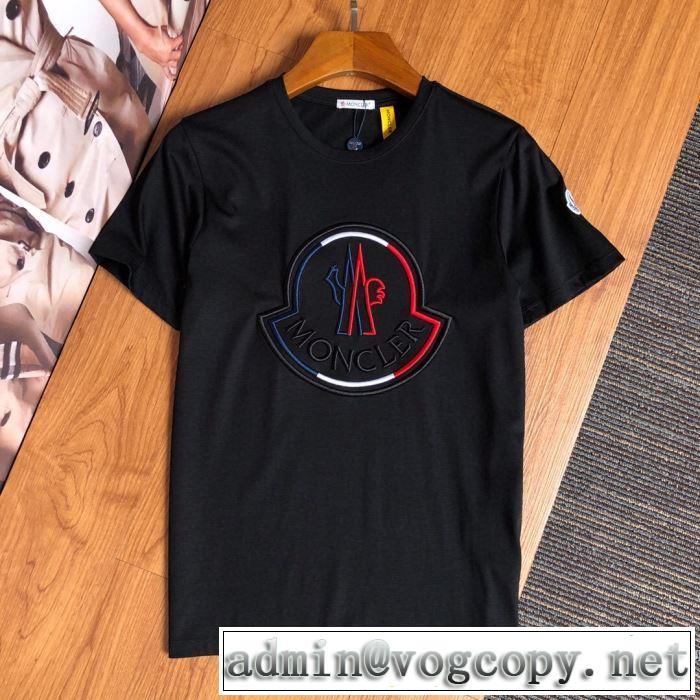 通勤通学どちらでも使え 半袖Tシャツ2色可選  素敵なアイテム モンクレール限定アイテムが登場  MONCLER