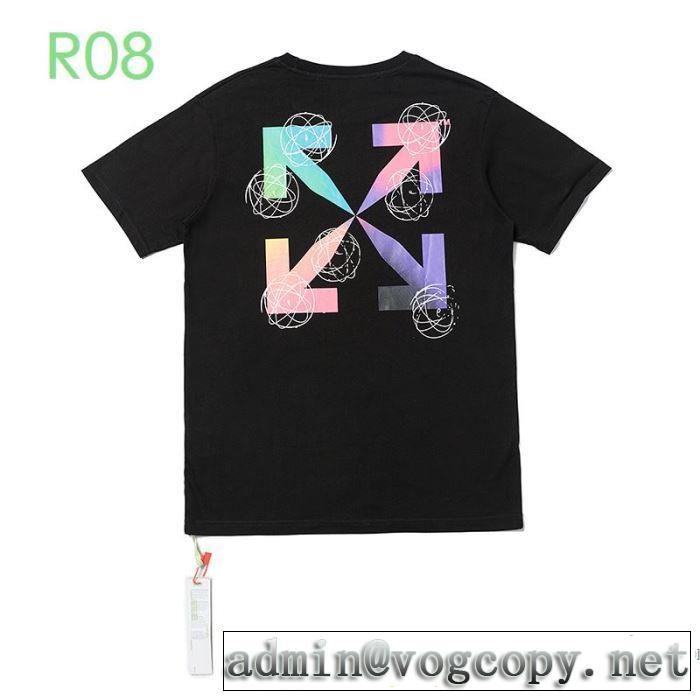 ストリート系に大人気 半袖Tシャツ 2色可選 20新作です Off-White オフホワイト デザインお洒落