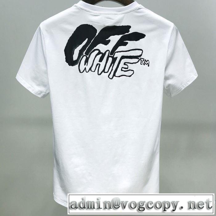 半袖Tシャツ 2色可選 新作が見逃せない Off-White 人気ランキング最高 オフホワイト 一目惚れ級に