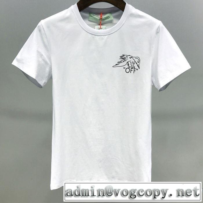 質の高い新品 Off-White 2色可選 オフホワイト 2020年春夏コレクション 半袖Tシャツ 注目されている