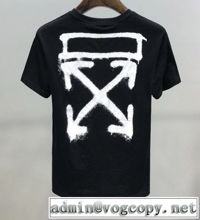 Off-White この時期の一番人気は2色可選  オフホワイト シンプルなファッション 半袖Tシャツ