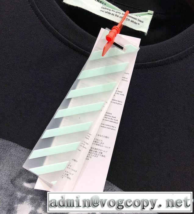 Off-White この時期の一番人気は2色可選  オフホワイト シンプルなファッション 半袖Tシャツ