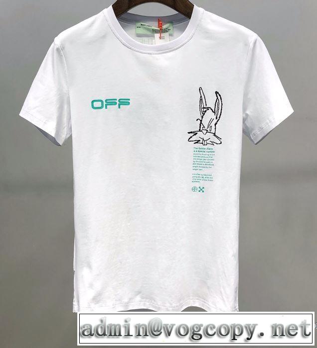 人気の高いブランド Off-White オフホワイト2色可選  普段使いにも最適なアイテム 半袖Tシャツ
