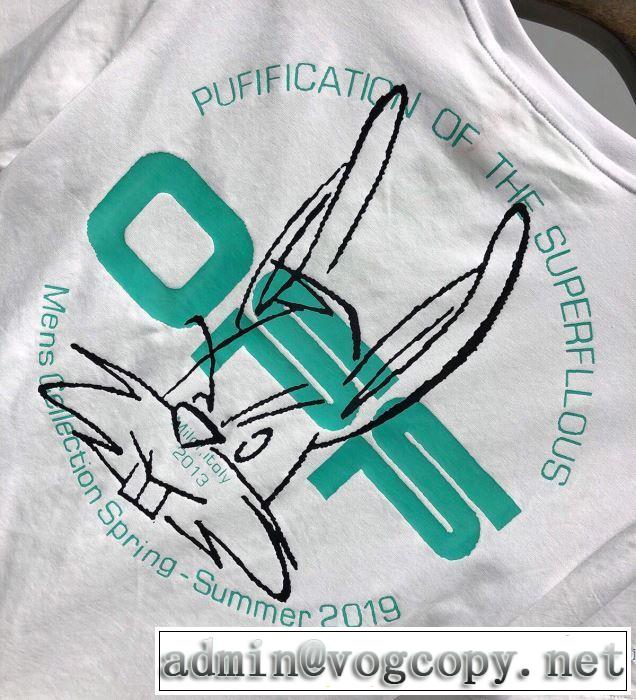 人気の高いブランド Off-White オフホワイト2色可選  普段使いにも最適なアイテム 半袖Tシャツ