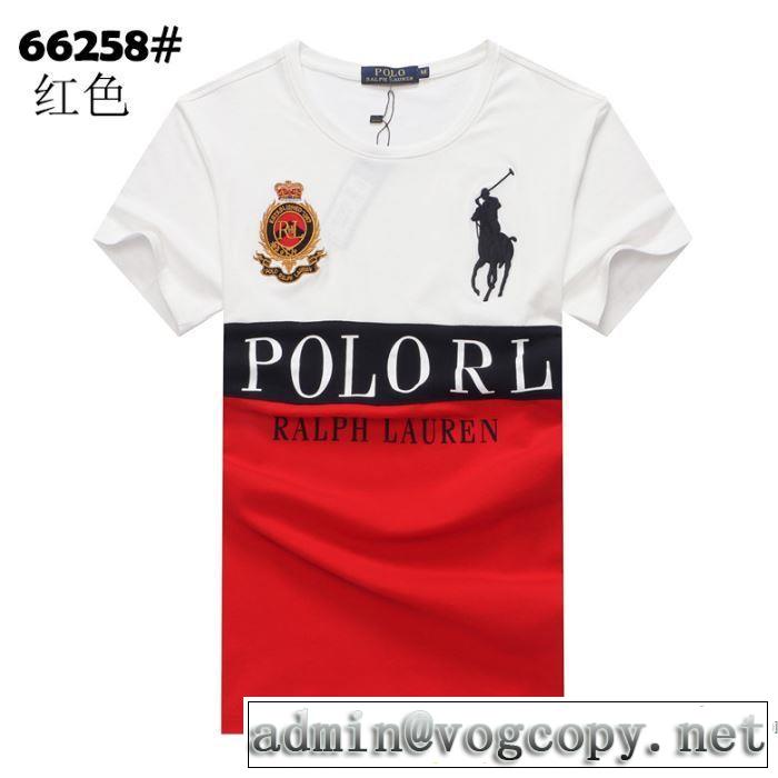 3色可選 どのアイテムも手頃な価格で 半袖Tシャツ デザインお洒落 ポロ ラルフローレン Polo Ralph Lauren