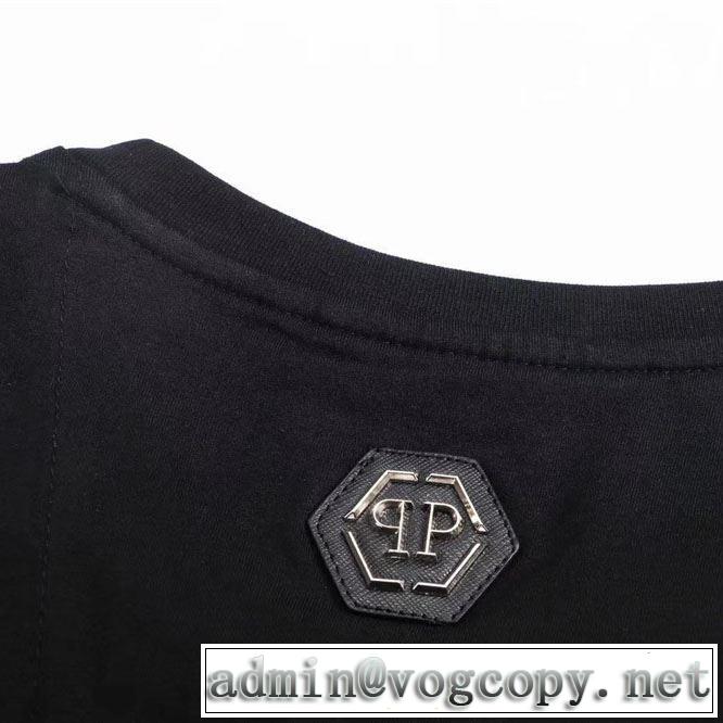 普段使いにも最適なアイテム 半袖Tシャツ ストリート感あふれ フィリッププレイン PHILIPP PLEIN
