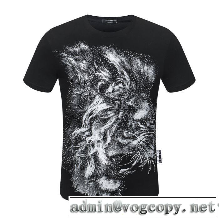 フィリッププレイン使いやすい新品 多色可選  PHILIPP PLEIN 是非ともオススメしたい 半袖Tシャツ