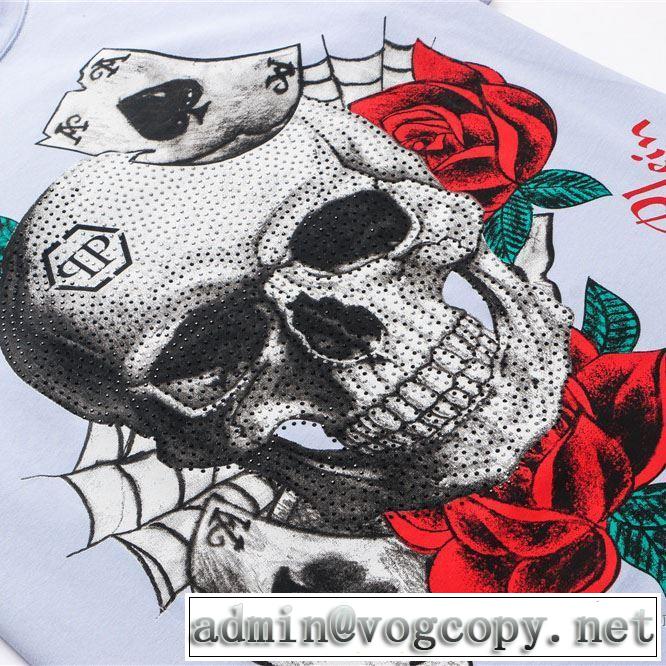 おしゃれ刷新に役立つ 半袖Tシャツ 多色可選 １点限り！VIPセール フィリッププレイン PHILIPP PLEIN
