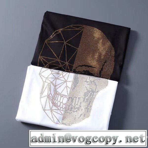 2色可選 差をつけたい人にもおすすめ 半袖Tシャツ 人気は今季も健在 フィリッププレイン PHILIPP PLEIN