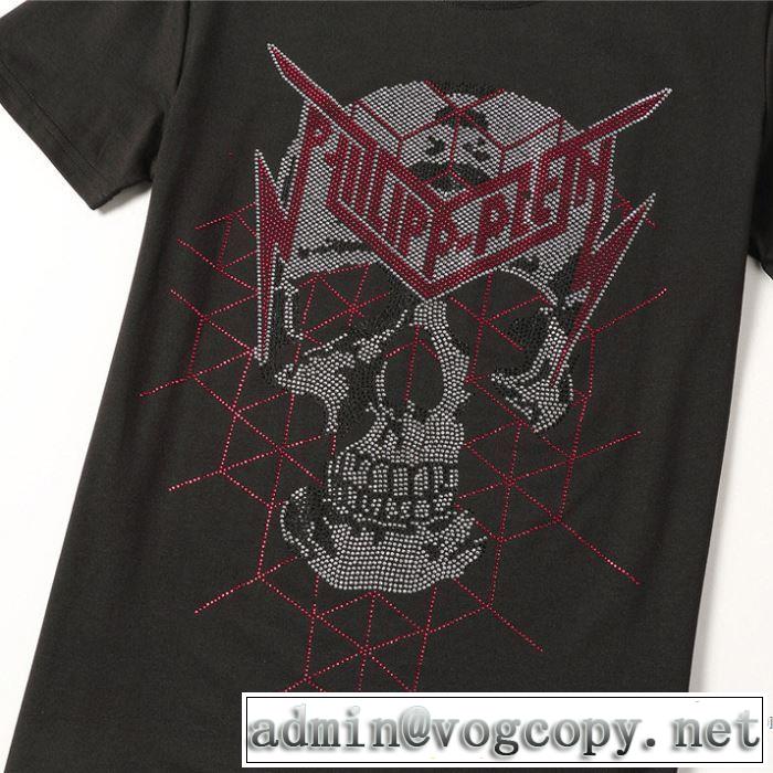 春夏コレクション新品 フィリッププレイン PHILIPP PLEIN 普段見ないデザインばかり 半袖Tシャツ