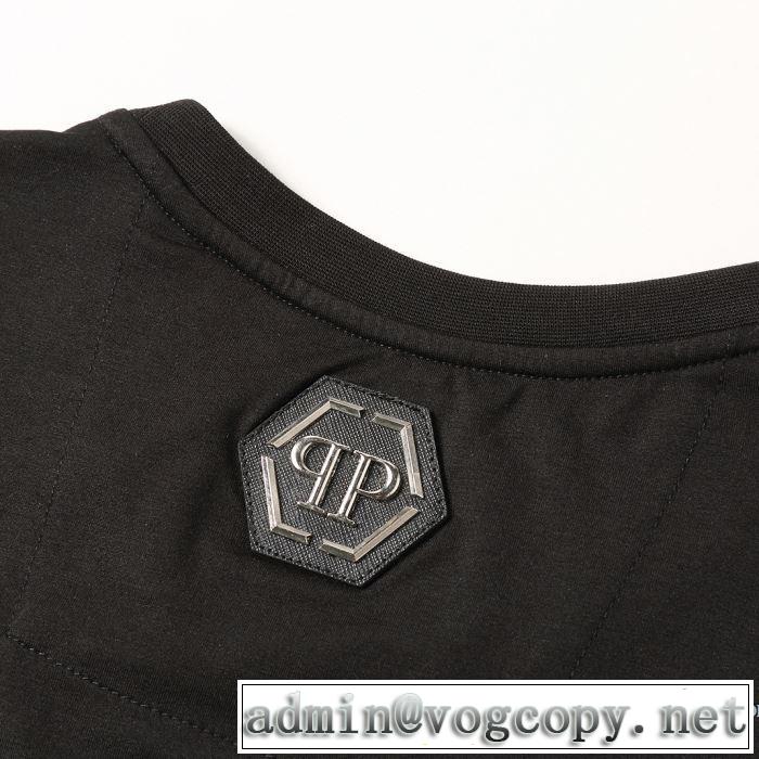春夏コレクション新品 フィリッププレイン PHILIPP PLEIN 普段見ないデザインばかり 半袖Tシャツ