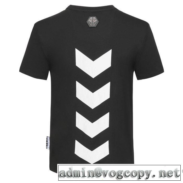 トレンド最先端のアイテム 2色可選 半袖Tシャツ どのアイテムも手頃な価格で フィリッププレイン PHILIPP PLEIN